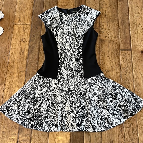 ted baker black and white dress Buy Ted Baker Black Double Layer Dress With Bow from the Next UK online shop |